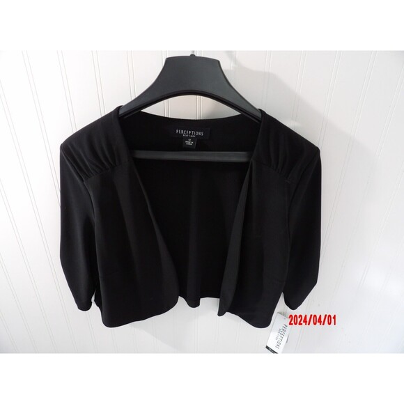 NWT Perceptions Women‎ Black Jacket   SIZE 12 - Picture 1 of 4